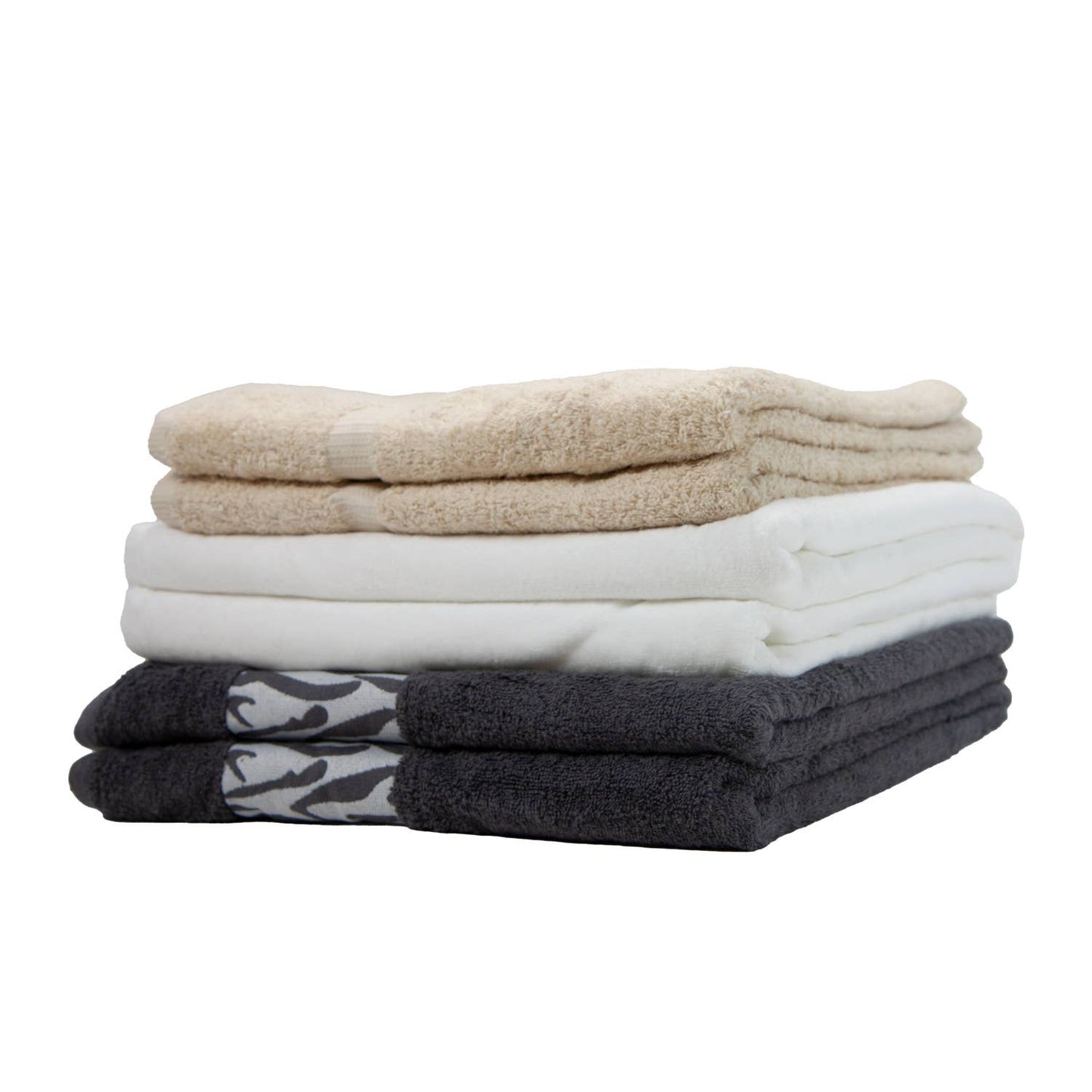 Elite Bath Towels - 30x52 in., Assorted, Fancy Dobby Borders