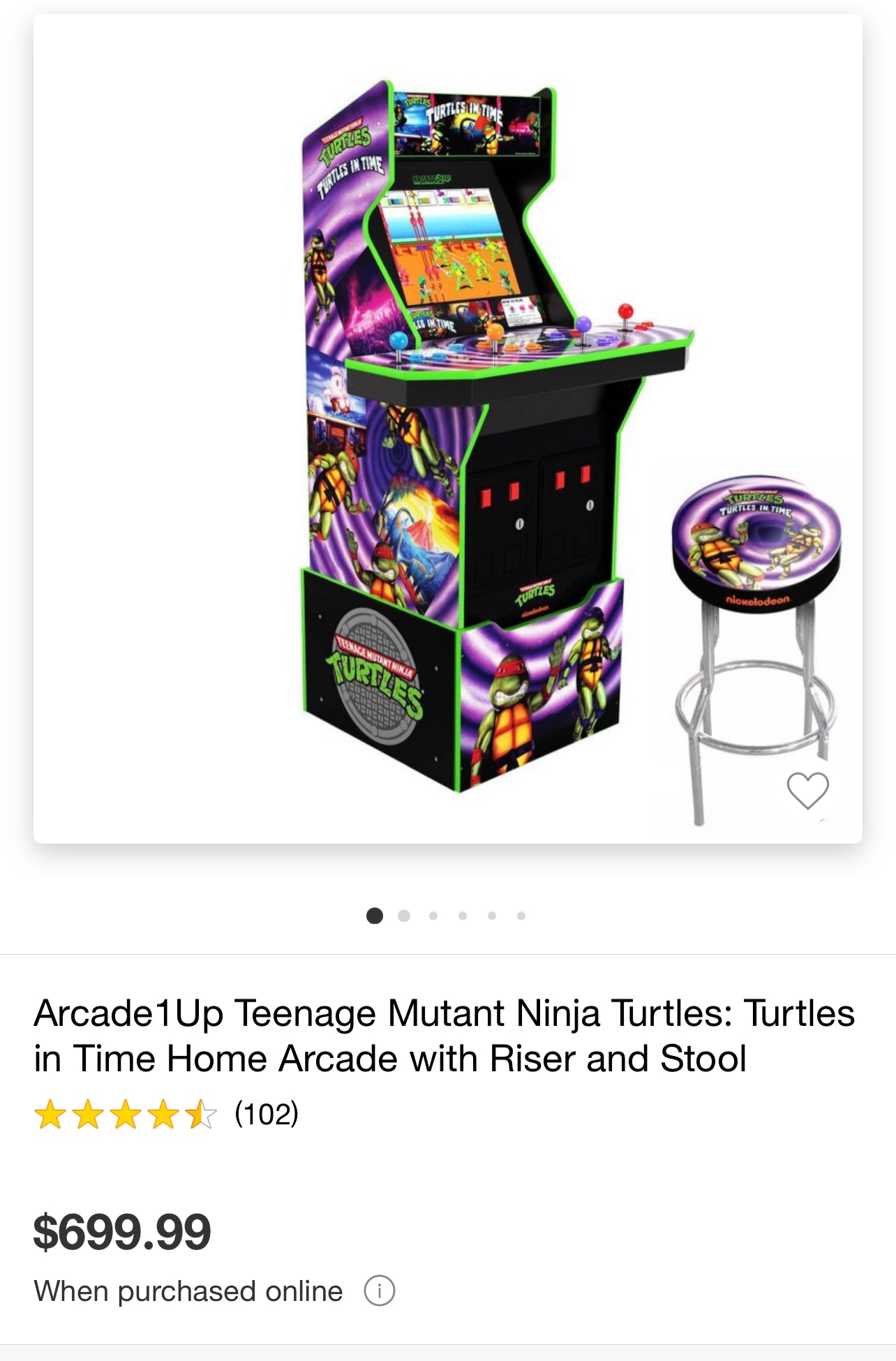 Teenage Mutant Ninja Turtles Home Arcade