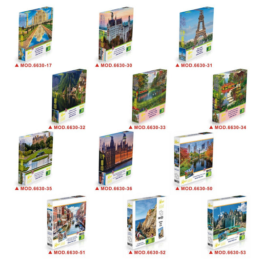 1000 piece jigsaw puzzle variety pack of 12