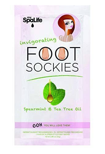 Pink Invigorating Foot Sockies Spearmint & Tea Tree Oil