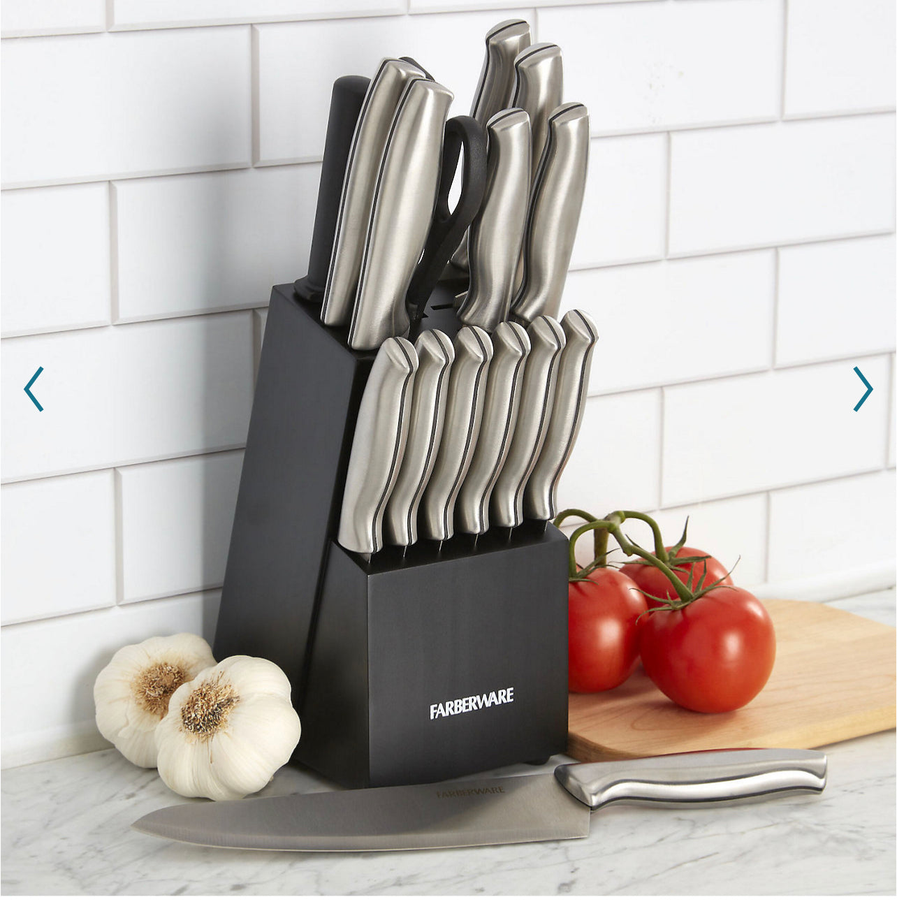 Farberware Platinum Kitchen Knife set Stainless steel 15 piece cutlery -  household items - by owner - housewares sale
