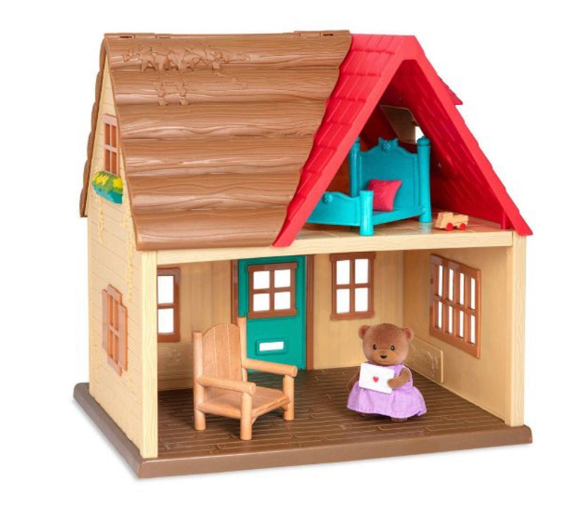 Li'l Woodzeez Country House – 8pc Toy House Playset